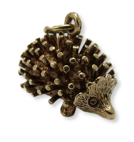 Vintage 1960's 9ct Gold Hedgehog Charm HM 1963 Gold Charm - Sandy's Vintage Charms