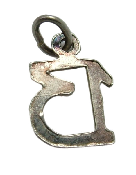 Small Vintage 1950's Silver & Enamel Lucky Number 13 Charm Enamel Charm - Sandy's Vintage Charms