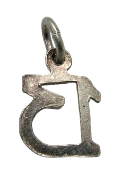 Small Vintage 1950's Silver & Enamel Lucky Number 13 Charm Enamel Charm - Sandy's Vintage Charms