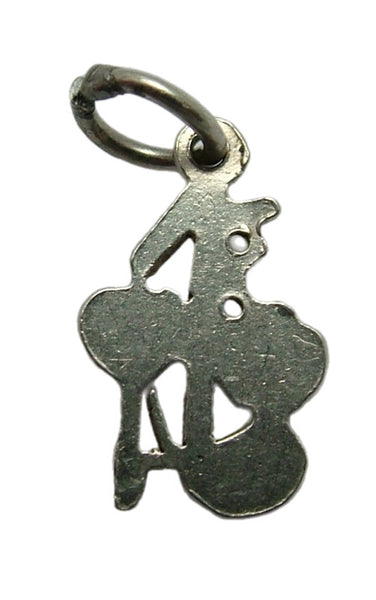 Small Vintage 1950's Silver & Enamel “Two Hearts Waltzing Together” Charm Enamel Charm - Sandy's Vintage Charms