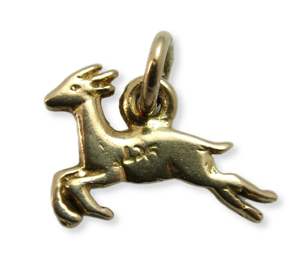 Vintage 1950's Solid 9ct Gold Gazelle or Deer Charm Gold Charm - Sandy's Vintage Charms