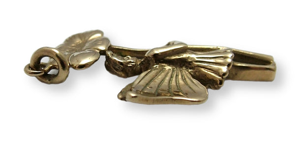 Large Modern Secondhand Solid 9ct Gold Flower Fairy Charm HM 2002 Gold Charm - Sandy's Vintage Charms