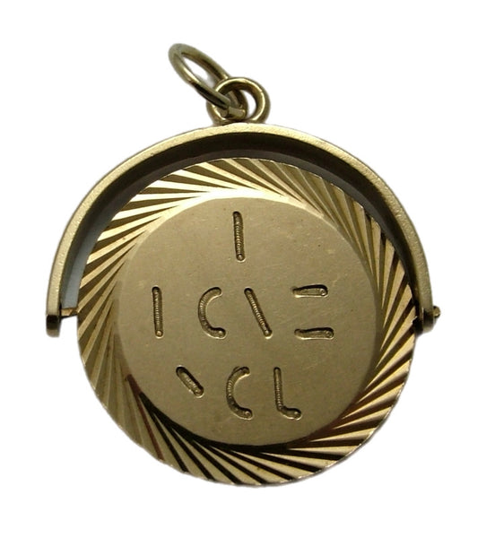 Large Vintage 1960's 9ct Gold “I Love You” Spinner Charm HM 1966 Gold Charm - Sandy's Vintage Charms