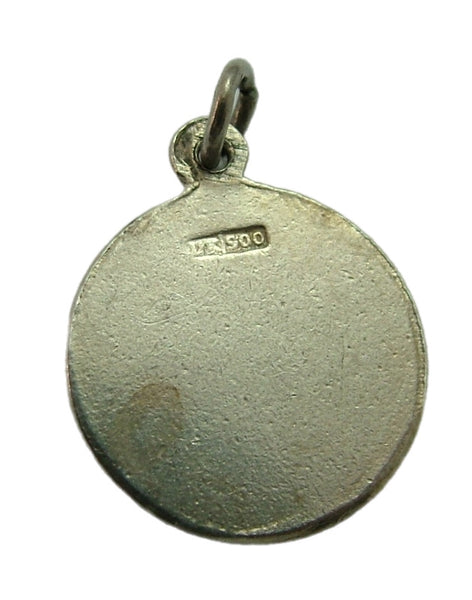 Vintage 1930's Silver & Green Enamel Lucky Four Leaf Clover Charm 1920s-1950s Charm - Sandy's Vintage Charms