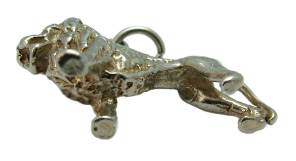 Large Vintage 1970's Solid Silver Lion Charm Silver Charm - Sandy's Vintage Charms