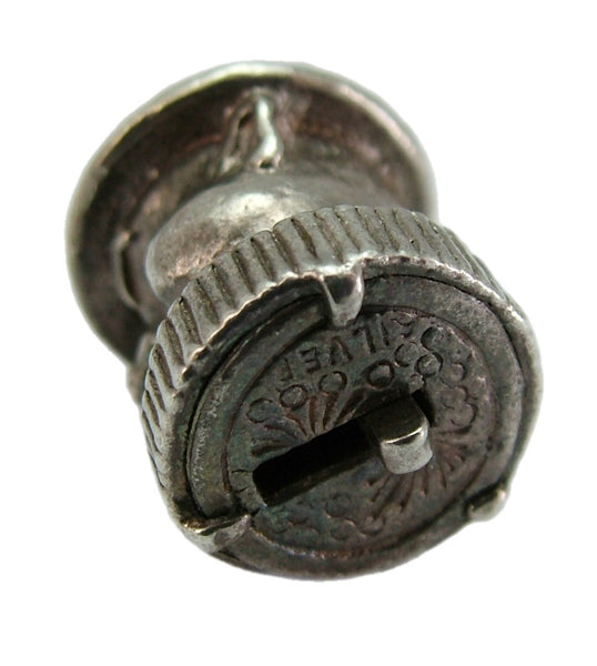 Vintage 1960's Silver Clown Head Charm with Moving Tongue Silver Charm - Sandy's Vintage Charms