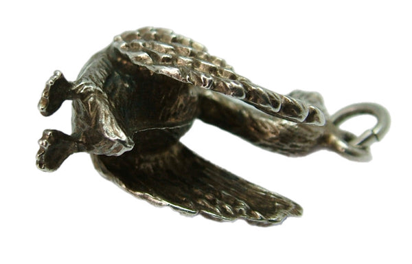 Large Heavy Vintage 1970's Silver Swan Charm HM 1978 Silver Charm - Sandy's Vintage Charms