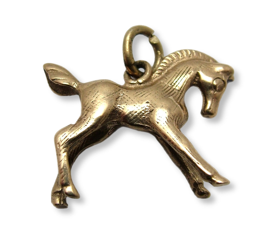Vintage 1960's Solid 9ct Gold Foal Charm HM 1969 Gold Charm - Sandy's Vintage Charms