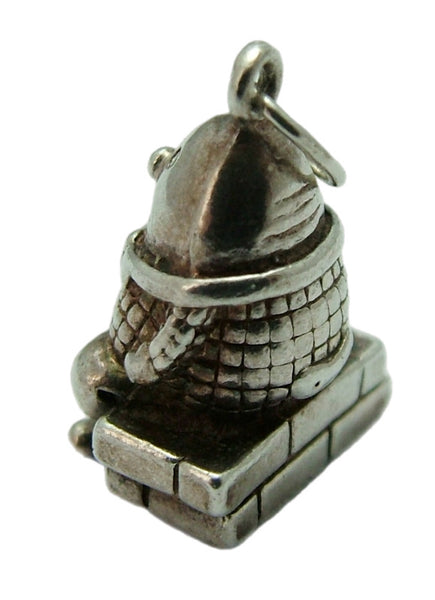 Vintage 1980's Silver Humpty Dumpty Charm Silver Charm - Sandy's Vintage Charms