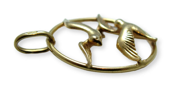 Vintage 1980's 9ct Gold Seagull Charm or Pendant HM 1985 Gold Charm - Sandy's Vintage Charms
