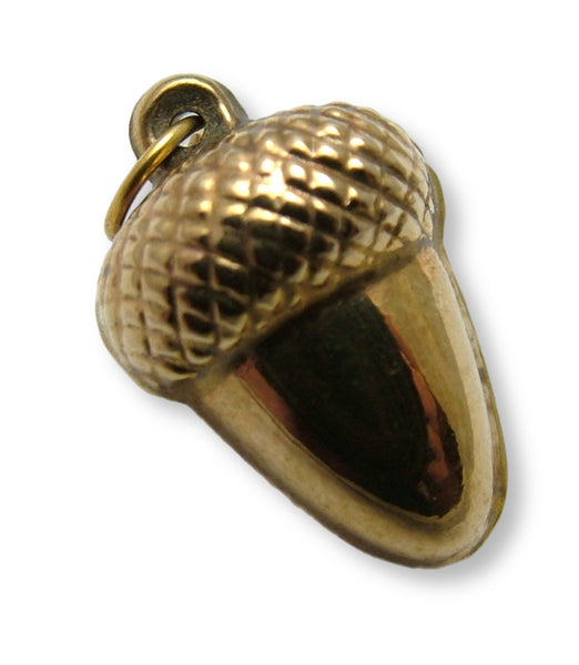 Vintage 1970's 9ct Gold Hollow Acorn Charm HM 1979 Gold Charm - Sandy's Vintage Charms