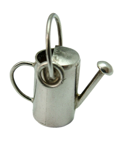 Vintage 1930’s/40's Silver Hollow Watering Can Charm 1920s-1950s Charm - Sandy's Vintage Charms