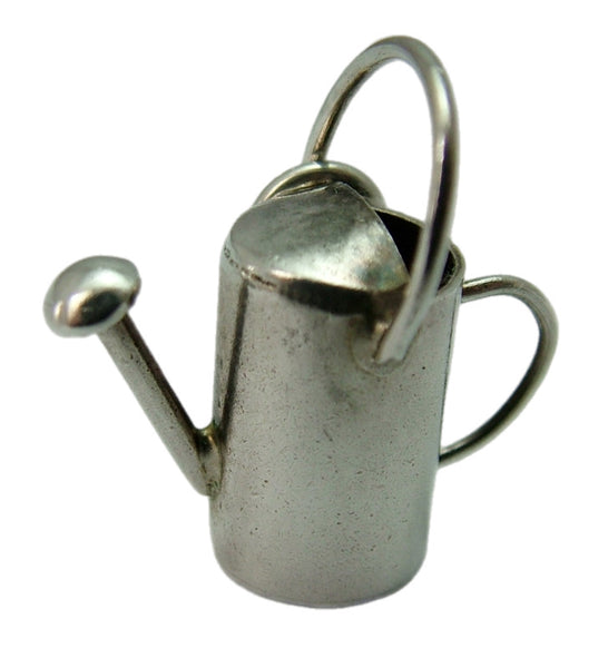 Vintage 1930’s/40's Silver Hollow Watering Can Charm 1920s-1950s Charm - Sandy's Vintage Charms