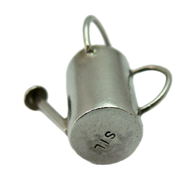 Vintage 1930’s/40's Silver Hollow Watering Can Charm 1920s-1950s Charm - Sandy's Vintage Charms
