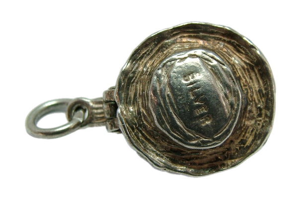 Vintage 1960's Silver Opening Bird on a Nest Charm Eggs Inside Silver Charm - Sandy's Vintage Charms