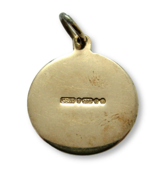 Vintage 1960's Solid 9ct Gold Leo Lion Zodiac Disc Charm HM 1965 Gold Charm - Sandy's Vintage Charms