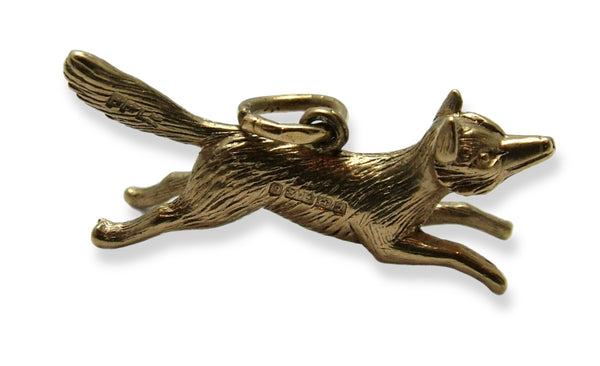 Vintage 1960’s Solid 9ct Gold Running Fox Charm HM 1965 Gold Charm - Sandy's Vintage Charms