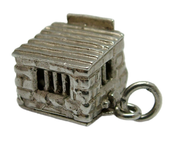 Vintage 1970's Silver Opening Jail Charm Prisoner with Ball & Chain Inside Silver Charm - Sandy's Vintage Charms