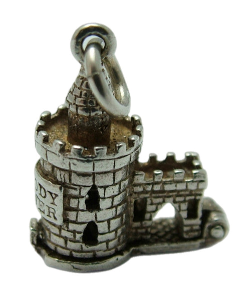 Vintage 1970's Silver “Bloody Tower” Charm Opens to Executioner Silver Charm - Sandy's Vintage Charms