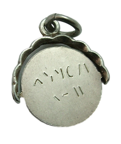 Vintage 1970's Silver “WHY WORRY” Spinner Charm Silver Charm - Sandy's Vintage Charms