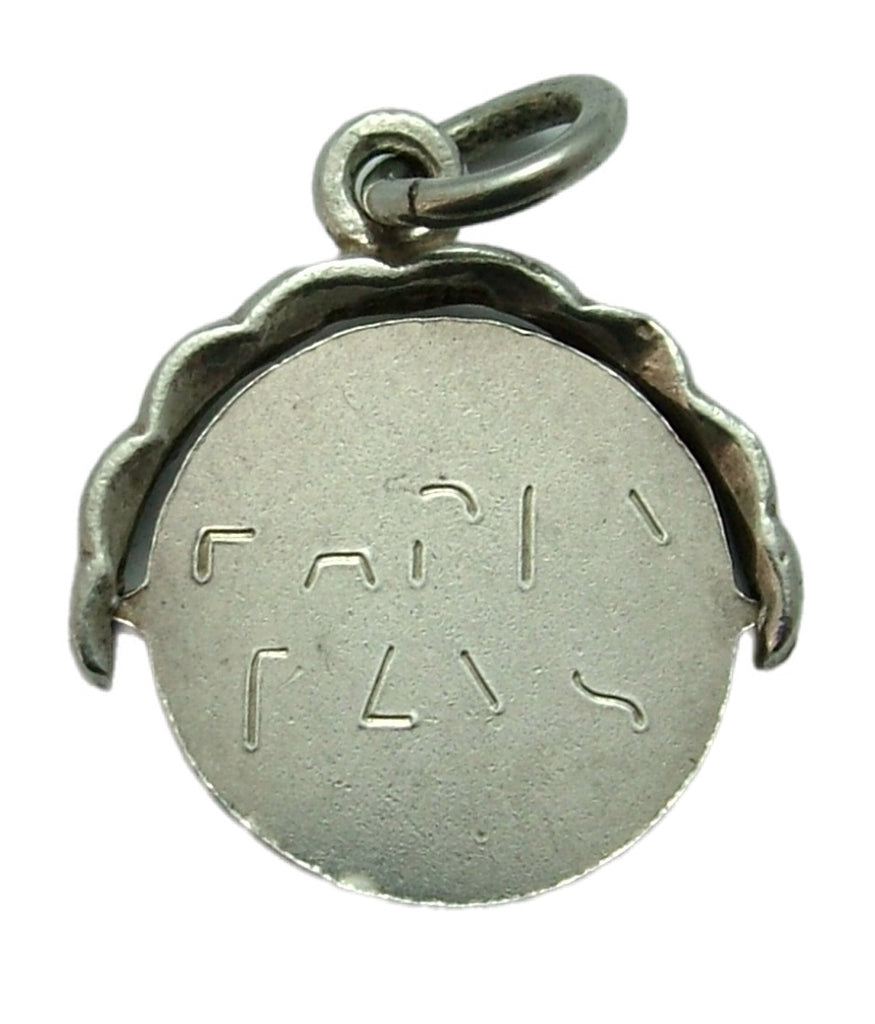Vintage 1970's Silver “HAPPY DAYS” Spinner Charm Silver Charm - Sandy's Vintage Charms