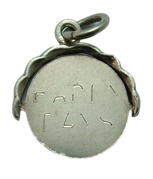 Vintage 1970's Silver “HAPPY DAYS” Spinner Charm Silver Charm - Sandy's Vintage Charms