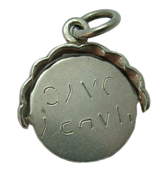 Vintage 1970's Silver “HAPPY DAYS” Spinner Charm Silver Charm - Sandy's Vintage Charms