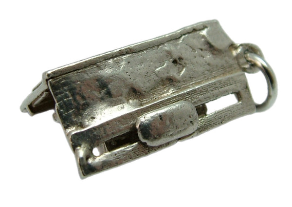 Vintage 1970's Silver Moving Car in Filling or Petrol Station Charm Silver Charm - Sandy's Vintage Charms