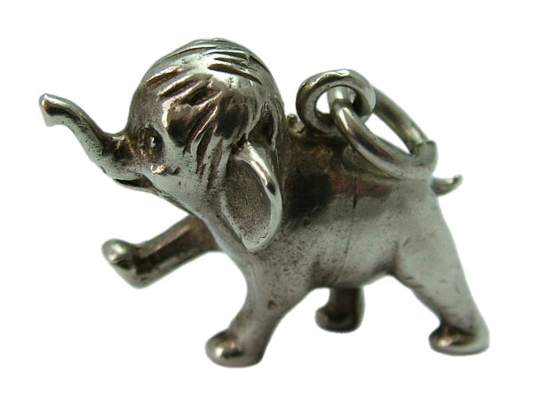 Large Heavy Vintage 1970's Solid Silver Disney Baby Elephant Charm HM 1973 Silver Charm - Sandy's Vintage Charms