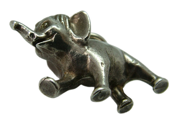 Large Heavy Vintage 1970's Solid Silver Disney Baby Elephant Charm HM 1973 Silver Charm - Sandy's Vintage Charms
