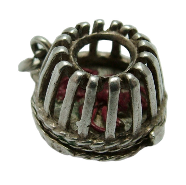 Vintage 1960’s Silver Nuvo Opening Lobster Pot Charm Red Lobster Inside Silver Charm - Sandy's Vintage Charms