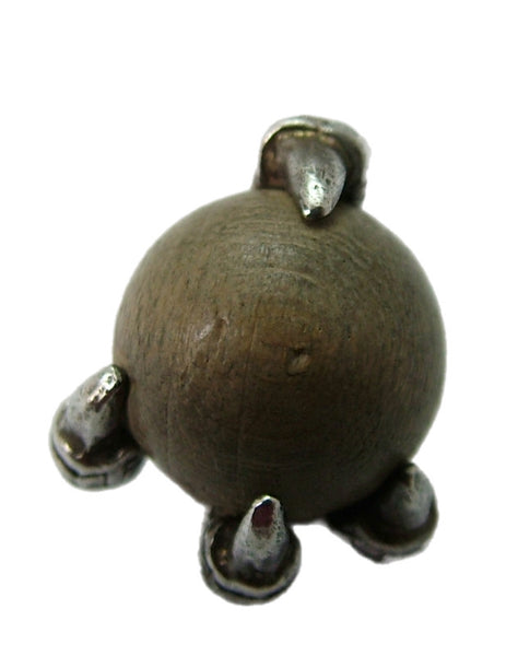 Vintage 1960's Silver “Touch Wood” Ball & Claw Charm Silver Charm - Sandy's Vintage Charms