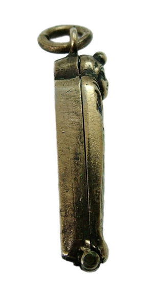 Vintage 1920's Silver Gilt & Enamel Opening Sarcophagus Charm Mummy Inside Enamel Charm - Sandy's Vintage Charms