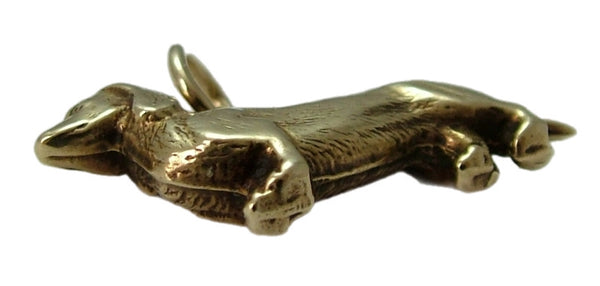 Vintage 1960's 9ct Gold Hollow Dachshund Dog Charm HM 1966 Gold Charm - Sandy's Vintage Charms