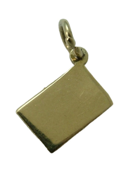 Vintage 1950’s 14ct 14k Gold & White Enamel Envelope Charm Sealed With a Heart Gold Charm - Sandy's Vintage Charms