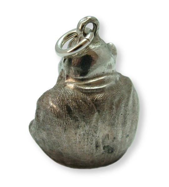 Very Large Vintage 1970's Silver Buddha Charm HM 1976 Silver Charm - Sandy's Vintage Charms