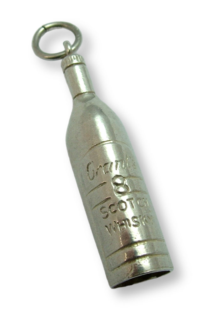 Large Vintage 1970's Silver Grant’s Scotch Whisky Bottle Charm Silver Charm - Sandy's Vintage Charms