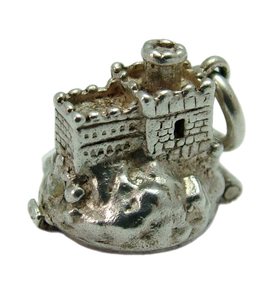 Vintage 1960's Silver Opening Nuvo Castle Charm Princess & Butler Inside Silver Charm - Sandy's Vintage Charms