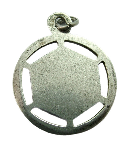 Antique c1910 Austro/Hungarian Silver & Green Enamel Lucky Star Charm