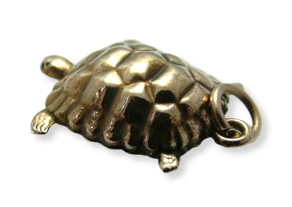Vintage 1970's 9ct Gold Hollow Tortoise Charm HM 1979 Gold Charm - Sandy's Vintage Charms