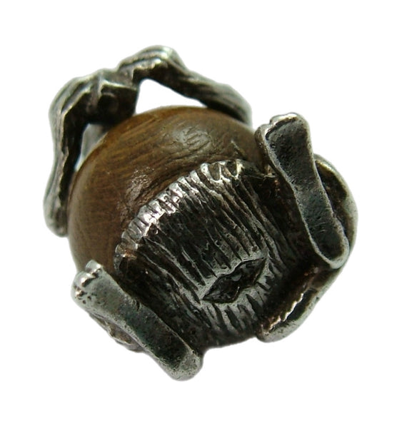 Vintage 1960's Silver Touch Wood Mouse Charm Silver Charm - Sandy's Vintage Charms