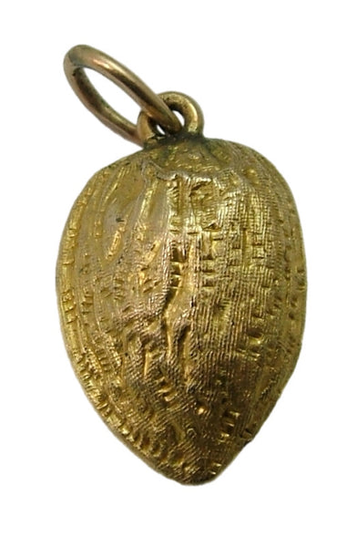 Antique Victorian c1900 Hollow 9ct Gold Almond Nut Charm Antique Charm - Sandy's Vintage Charms