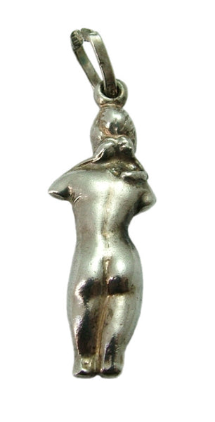 Vintage 1970’s/80’s Hollow Silver Naked Lady Ancient Rome Statue Charm Silver Charm - Sandy's Vintage Charms
