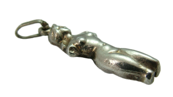 Vintage 1970’s/80’s Hollow Silver Naked Lady Ancient Rome Statue Charm Silver Charm - Sandy's Vintage Charms
