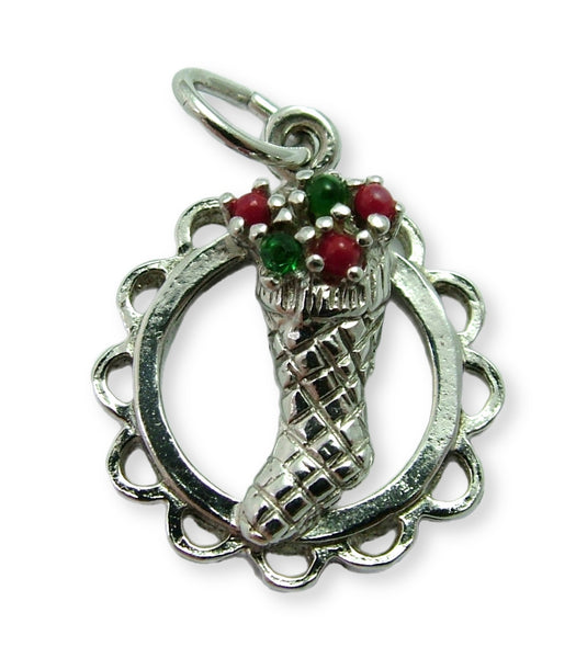 Vintage 1970's American Silver Christmas Stocking Charm Silver Charm - Sandy's Vintage Charms