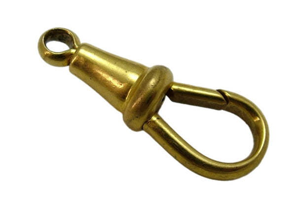 Antique Victorian Gilt Metal Swivel Dog Clip Fastener - For Hanging Fobs & Charms HM 1899 (Copy) Antique Charm - Sandy's Vintage Charms
