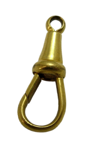 Antique Victorian Gilt Metal Swivel Dog Clip Fastener - For Hanging Fobs & Charms HM 1899 (Copy) Antique Charm - Sandy's Vintage Charms