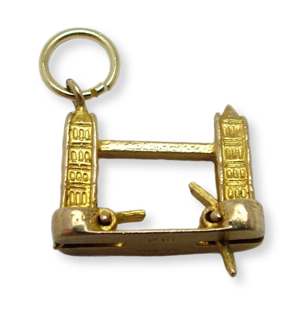 Vintage 1950's 9ct Gold Opening Tower Bridge Charm HM 1956 Gold Charm - Sandy's Vintage Charms