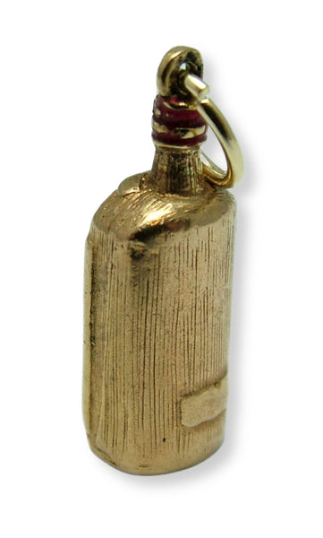 Vintage 1950's Solid 9ct Gold “London Gin” Bottle Charm Gold Charm - Sandy's Vintage Charms