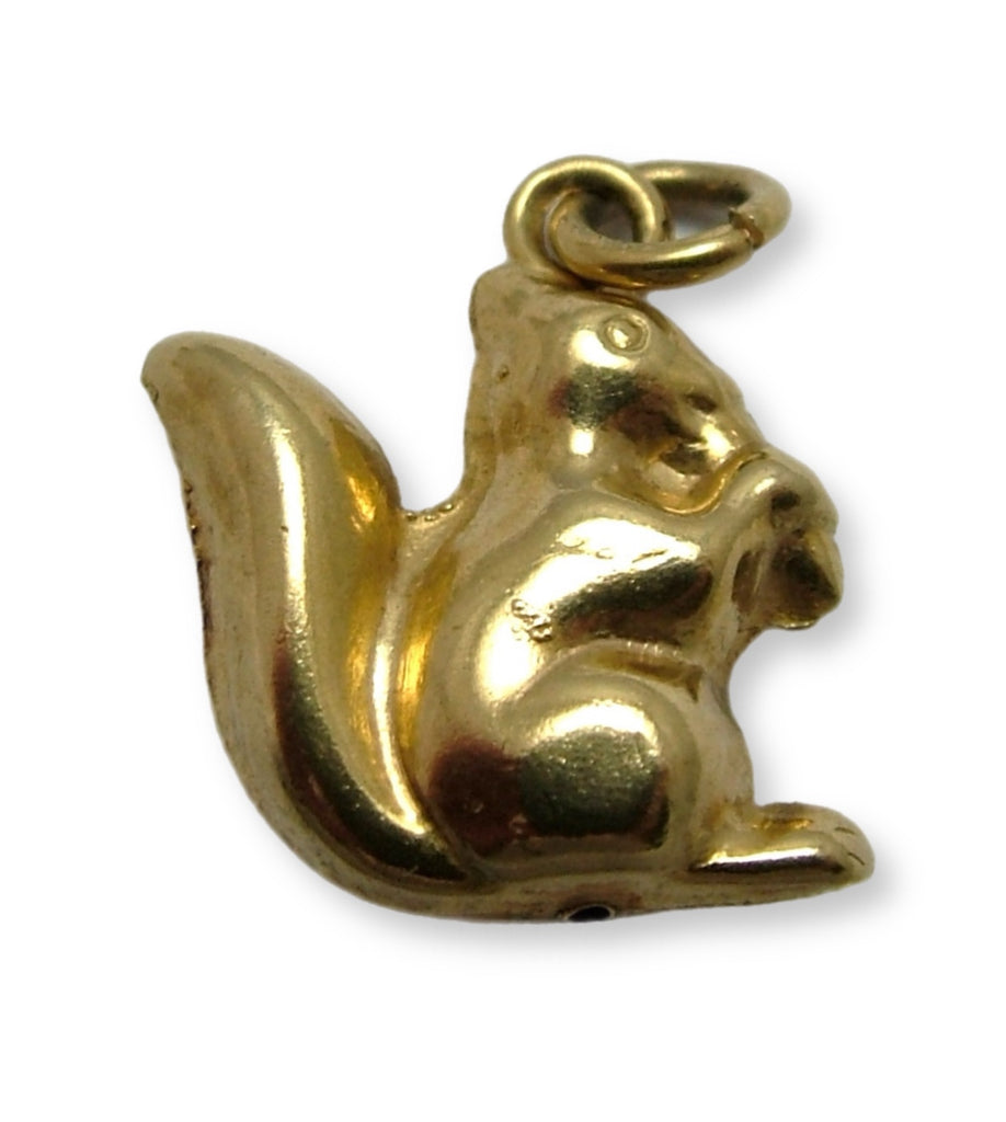 Small Vintage 1960's 9ct Gold Hollow Squirrel Charm HM 1968 Gold Charm - Sandy's Vintage Charms